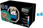 Sheba Classics Fish Flavours 32x85 g teljes értékű nedves eledel felnőtt macskáknak teriinnel lazaccal, fehér hallal és sárgarépával, tonhallal és zöldségekkel, tőkehallal