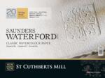St Cuthberts Mill Saunders Waterford Rough Vázlatfüzet 36 x 26 cm 300 g White (T46630001011D)