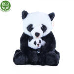 Rappa Panda de plus cu bebelus, 27 cm, ECO-FRIENDLY (991521)