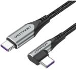 Vention Szellőztetési TAKHF USB-C - USB-C 5A szögkábel (szürke)