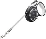 Dogness automata póráz 5 m zseblámpával és táskatartóval szürke (JS04 Grey)