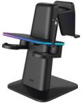 KIWI design RGB függőleges állvány Meta hivatalosan társmárka Kiwi Design QC03 Meta Quest 3/Quest 2/Quest PRO Blackhez (QC03/Black/HJT-482)