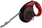 Dogness automata 5 m-es póráz zseblámpával és táskatartóval piros (JS04 Red)