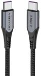 Vention USB-C - USB-C 100 W Vention TAHHD 5A 0, 5 m USB 3.1 Gen2 4K kábel (szürke)