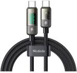 Mcdodo CA-3611 USB-C-USB-C kábel, automatikus kikapcsolás, PD 100 W, 1, 8 m (fekete)