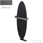 Radeco ORRO 990x280 ovális design radiátor törölközőtartó nélkül, MERKURY 5 (metál sötétszürke) színben (Radeco_ORRO_MERKURY5)
