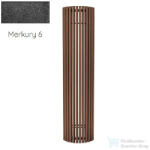 Radeco CARRERA P 1800x430 íves design radiátor, MERKURY 6 (metál fekete) színben (Radeco_CARRERA_P_MERKURY6)