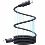 Baseus PicoGo USB-C to USB-C adatkábel, töltőkábel, fekete (240W, 1m, P10376800121-00)