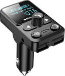 Phonocar VM549 szivargyújtós FM transzmitter Bluetooth funkcióval, 12/24V, USB/micro SD támogatás