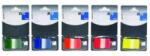 Global Notes Oldaljelölő GLOBAL Notes Info Flags 7728-67 műanyag 25x43 mm transparens/narancs (11446) - irodaszer