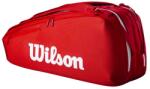 Wilson Geantă pentru rachete Super Tour Red 6PK 2025 Geanta sport
