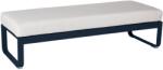 Fermob Fehér kárpitozott pad Fermob Bellevie 148 cm, sötétkék talppal (FB-8494-92-81)