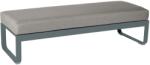 Fermob Szürkésbarna kárpitozott pad Fermob Bellevie 148 cm, szürke talppal (FB-8494-26-B8)