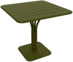 Fermob Zöld fém asztal Fermob Luxembourg Talapzat 80 x 80 cm - pesto ernyő (FB-4134-D3)