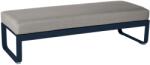 Fermob Szürkésbarna kárpitozott pad Fermob Bellevie 148 cm, sötétkék talppal (FB-8494-92-B8)