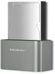 Sandberg Qoltec 50315 Dokkoló Állomás Tárolóegységhez USB 3.2 Gen 1 Type-A Ezüst