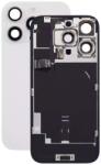 Apple iPhone 16 Pro - Hátsó üveg + Kamera lencse + Fémlemez + Magsafe mágnes (White Titanium)