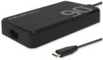 Qoltec 90W GaN szupergyors SLIM tápegység | PD | 5-20V | 4.5A | USB-C 3.1 | Laptop | MacBook | Okostelefon | + kábel (52422)