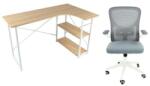  Quest Sonoma Tölgyfa Íróasztal + APA Szürke Irodaszék