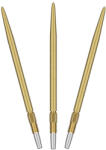 Target Darts Darts fémhegy TARGET SP Swiss SLK arany, 42mm