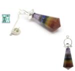  Pendul 7 Chakre Bagheta - 60-64 x 15-18 mm - 1 Buc