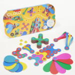 Clixo Clixo® joc magnetic de construit - Curcubeu (42 piese) PlayLearn Toys