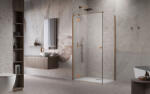 Radaway Essenza Brushed Copper ? KDJ szögletes ? szálcsiszolt réz zuhanykabin 120x80 jobbos átlátszó (13251)