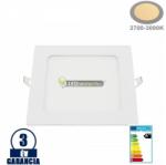  INTI 12W=96W négyzet fehér LED mennyezeti lámpa melegfehér2452