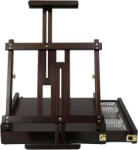  MEEDEN M-ART Asztali Festőállvány - Fiókkal - Dióbarna