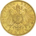  Német Birodalom 20 márka - 7, 96 g - arany befektetési érme