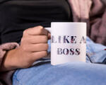  Like a boss rózsás bögre