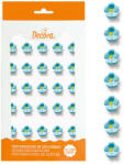 Decora Decor Zahar - Floricele Bleu O 1 cm, 30 buc (500302)