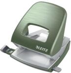 Leitz Lyukasztó, kétlyukú, 30 lap, fém, LEITZ Nexxt Style, olajfazöld (50060053) - tabexpress
