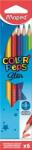 Maped Színes ceruza készlet, háromszögletű, MAPED Color Peps Star , 6 különböző szín (832002)