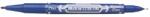 Zebra Alkoholos marker, 0, 5/1, 0 mm, kétvégű, ZEBRA Mckie Extra Fine , kék (51862)