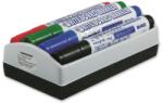 GRANIT Táblamarker készlet, 2-3 mm, kúpos, tolltartóval, GRANIT M460 , 4 különböző szín + táblatörlő (M46004G00) - tabexpress