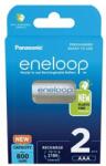 Panasonic Tölthető elem, AAA mikro, 2x800 mAh Ni-MH, PANASONIC Eneloop (BK4MCDE-2BE)