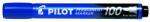 Pilot Alkoholos marker, 1 mm, kúpos, PILOT Permanent Marker 100 , kék (SCA-100-L)