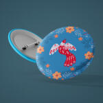  Virágos Páva - Kitűző (tu728729)