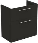 Ideal Standard I. Life A Masca lavoar baie cu doua sertare 80x44xH85 cm, negru mat (T5274NV)
