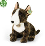 Rappa Élethű bullterrier plüss kutya tigriscsíkos-fehér 30 cm