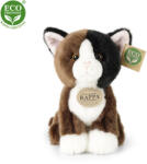 Rappa Cuki kiscica plüssfigura barna-fehér (ülő) 18 cm