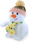 Rappa Cuki hóember plüss figura karácsonyi ruhában 26 cm