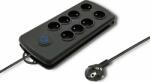 Qoltec 8 Plug 2,5 m Switch (50161)