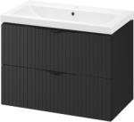 Cersanit Tirso lavoar cu dulap 80 cm negru S801-587 (S801587)
