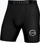 Octagon Férfi kompressziós rövidnadrág Octagon Logo fekete/fehér
