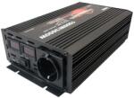 Houli Power Inverter инвертор на напрежение от 12V на 230V, 1500W/3000W, чиста синусоида, 1 контакт (HPZD0015U 12V/50Hz/230V/EU)