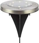  LED-es napelemes talajlámpa Faenza 11, 5 cm átmérő x 13, 5 cm 3 darabos készlet