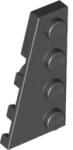 LEGO® 41770c11 - LEGO fekete lap 4 x 2 méretű bal oldalán lecsapott (41770c11)