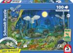 Schmidt Spiele Puzzle pentru copii Schmidt din 100 piese - Animale în pădurea de noapte (56529) Puzzle